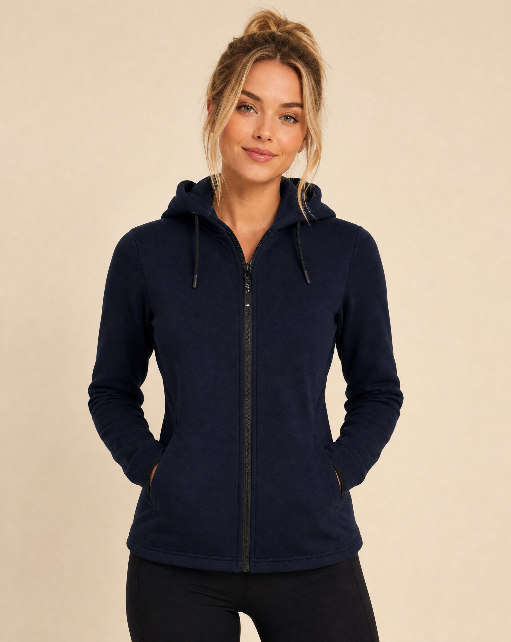 Cutter & Buck Pemberton Hoodie Full Zip Dam - Mörk Marin