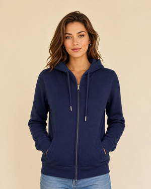 Clique Premium OC Hoody Full Zip Dam - Mörk Marin