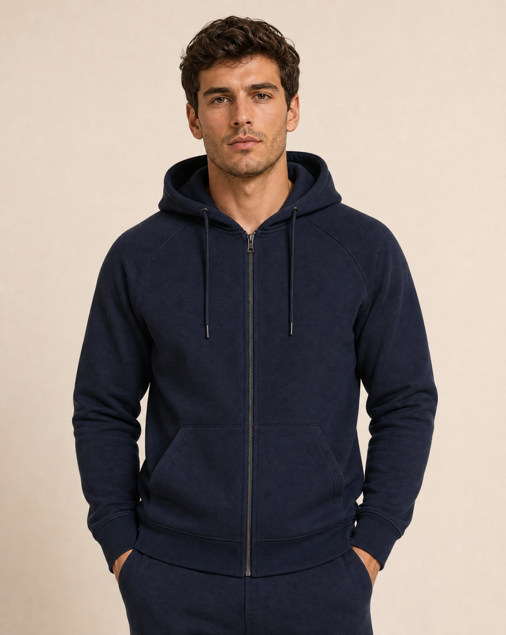 Clique Miami PRO Hoodie Full Zip Herr - Mörk Marin