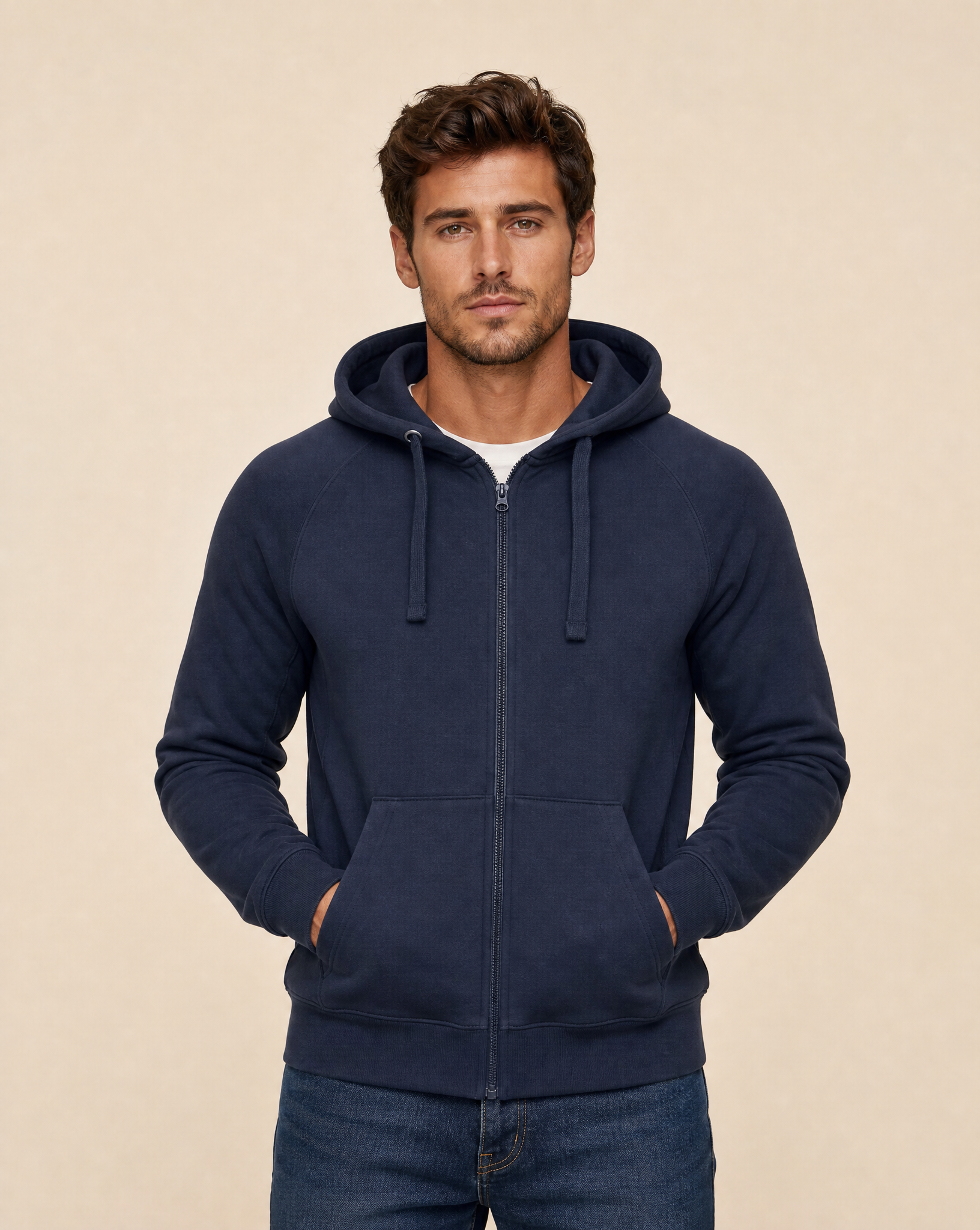 Clique Harper Hoodie Herr - Mörk Marin