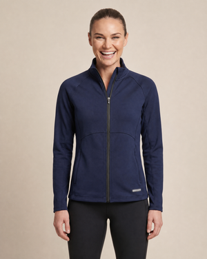 Cutter & Buck Adapt Full Zip Tröja Dam - Mörk Marin