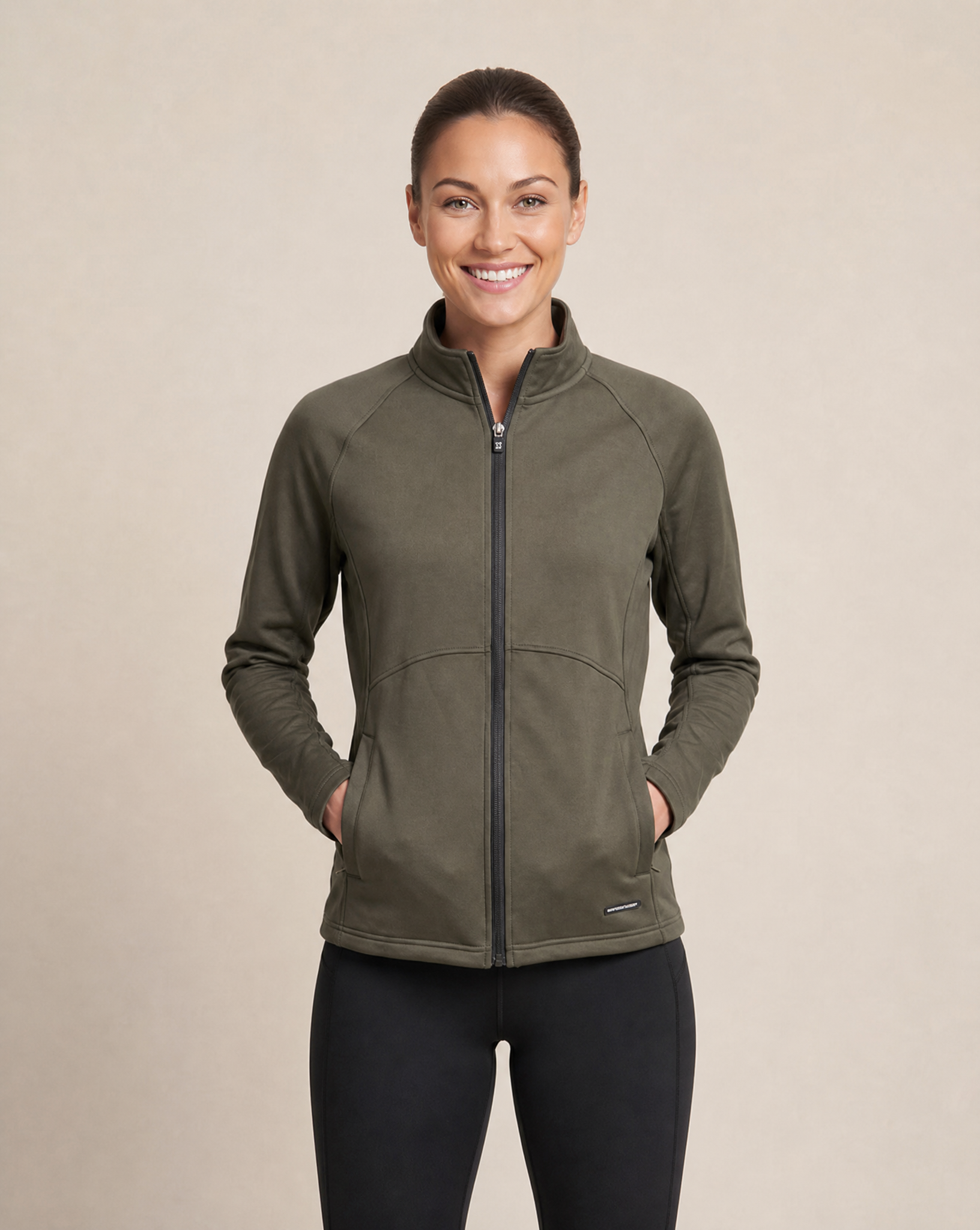 Cutter & Buck Adapt Full Zip Tröja Dam - Ivy Green