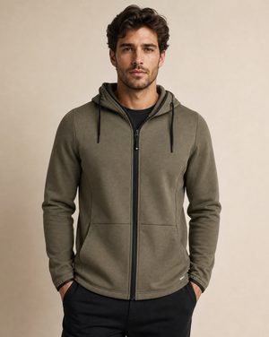 Cutter & Buck Pemberton Hoodie Full Zip Herr - Ivy Grön