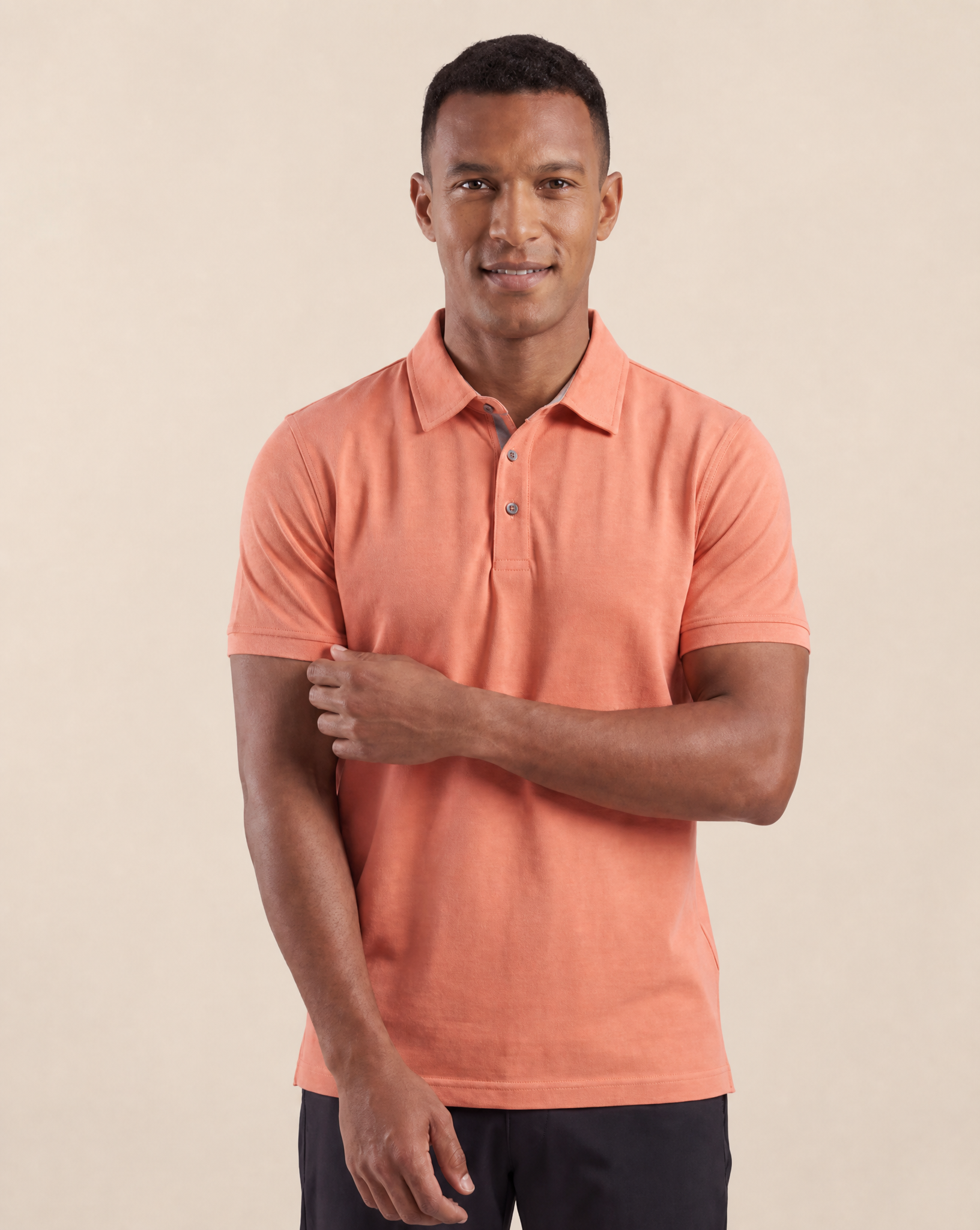 Cutter & Buck Advantage Premium Polo Herr - Papaya