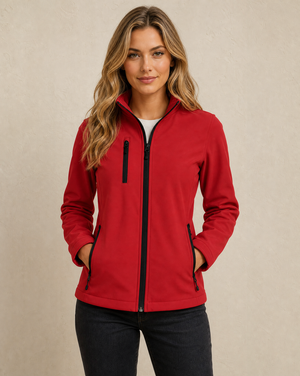 Clique Padded Softshell Jacket Dam - Röd