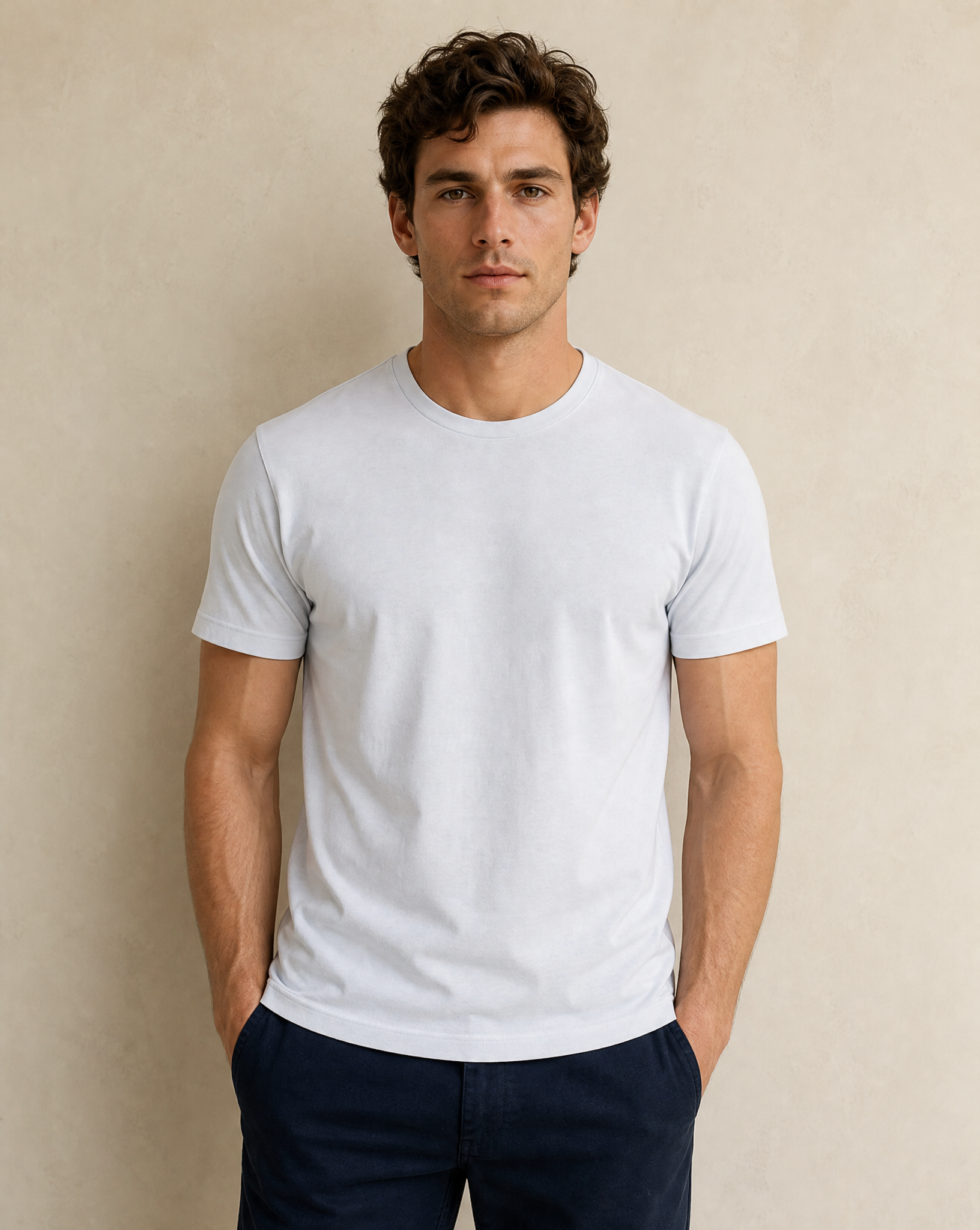 Clique Premium Fashion-T Herr - Vit