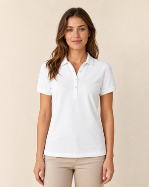 Cutter & Buck Virtue Polo Solid Dam - Vit