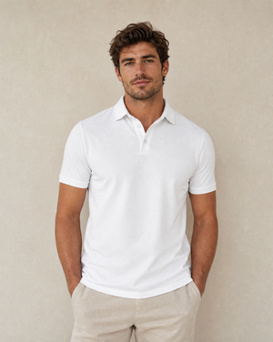 Cutter & Buck Oceanside Stretch Polo Herr - Vit