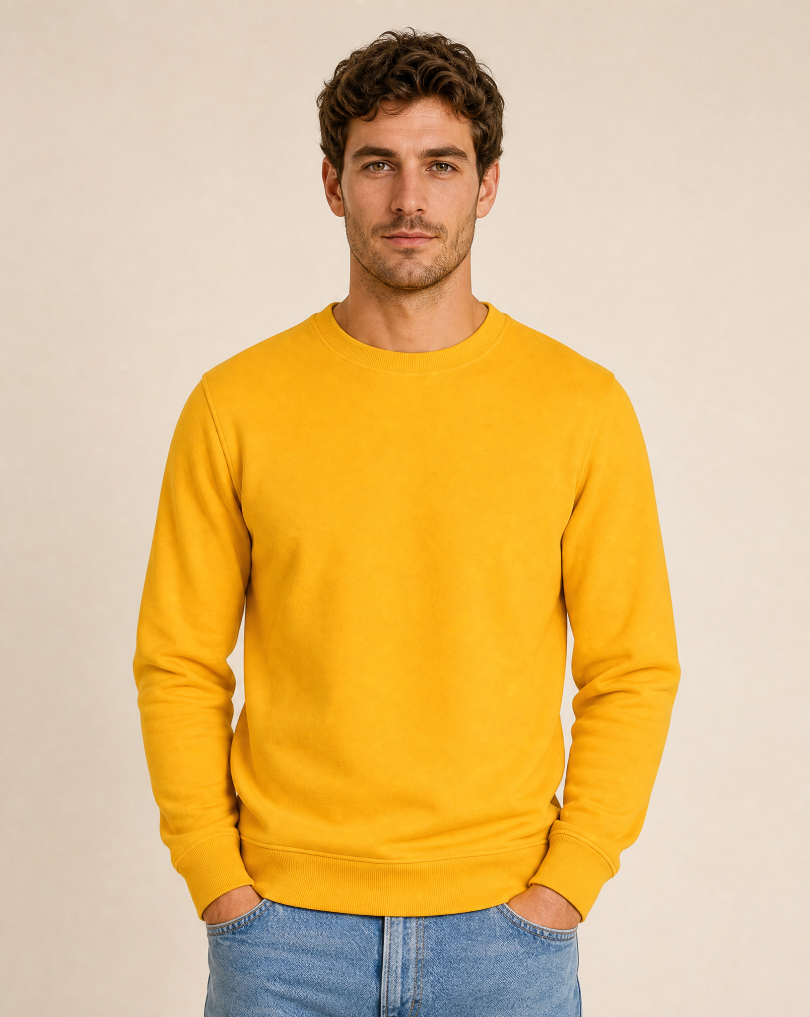 Clique Miami Sweatshirt Herr - Citron