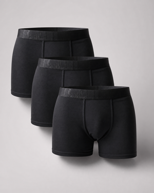 Premium Bamboo Boxers – Svart (3-Pack)