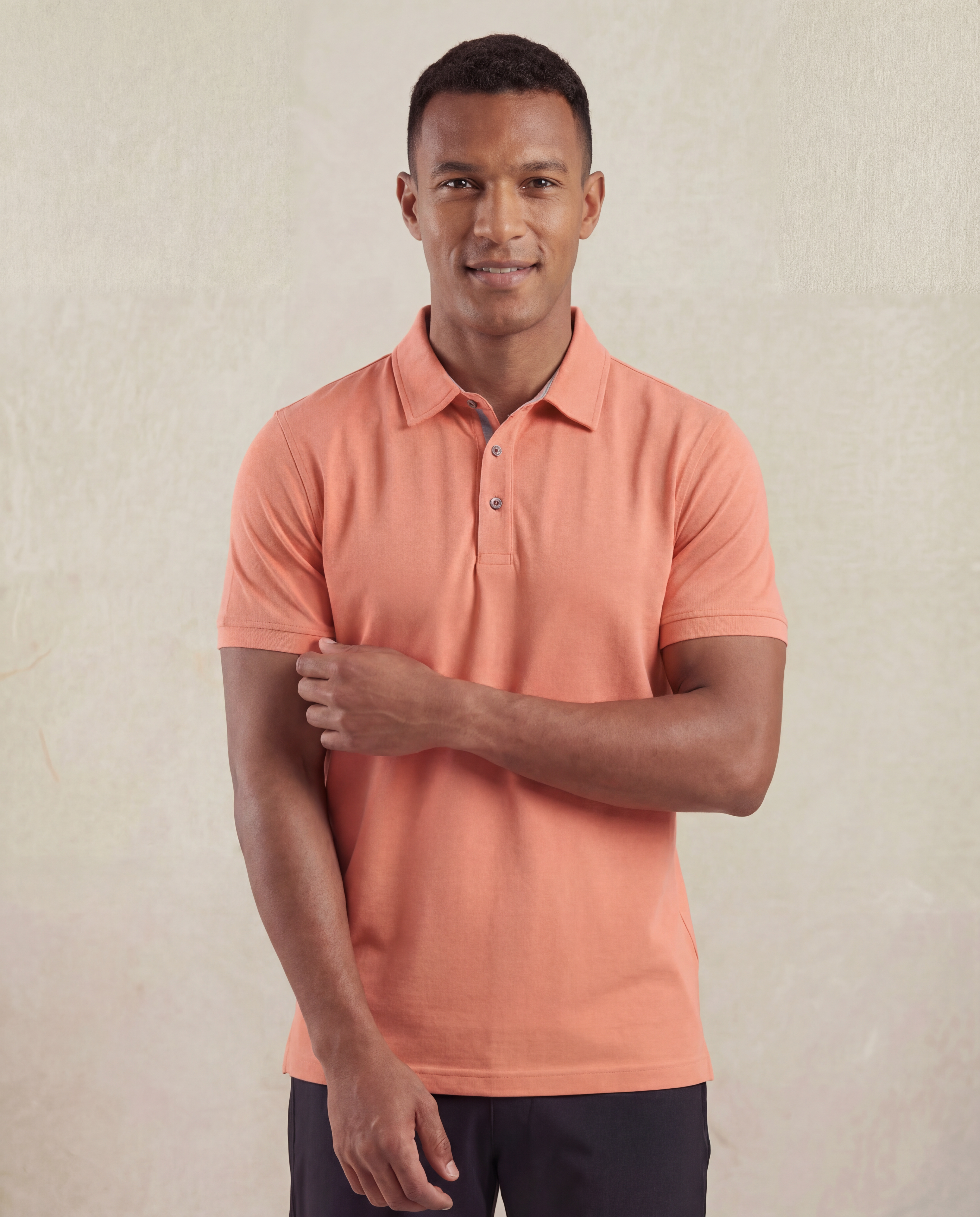 Cutter & Buck Advantage Premium Polo Herr - Papaya