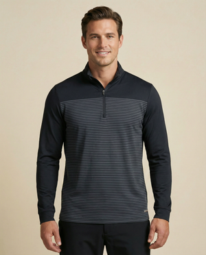 Cutter & Buck Traverse Half Zip Herr - Svart