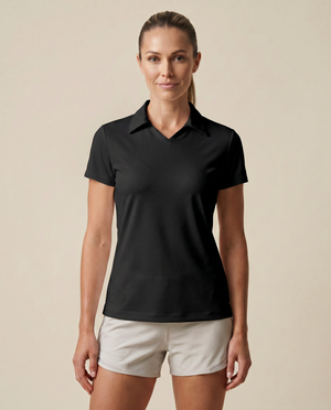 Cutter & Buck Virtue Polo V-neck Dam - Svart