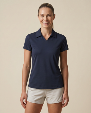 Cutter & Buck Virtue Polo V-neck Dam - Marinblå