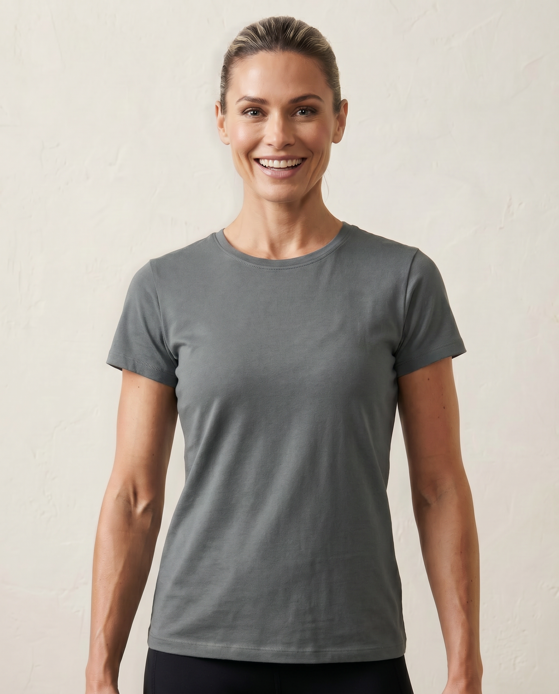 Cutter & Buck Manzanita Roundneck T-Shirt Dam - Grå