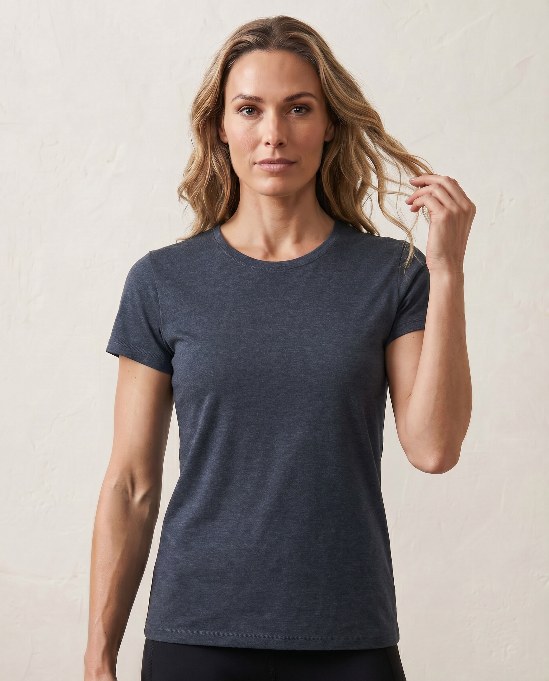 Cutter & Buck Manzanita Roundneck T-Shirt Dam - Marinmelerad