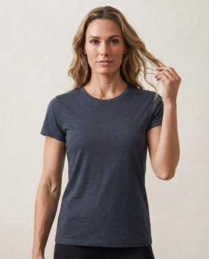 Cutter & Buck Manzanita Roundneck T-Shirt Dam - Marinmelerad