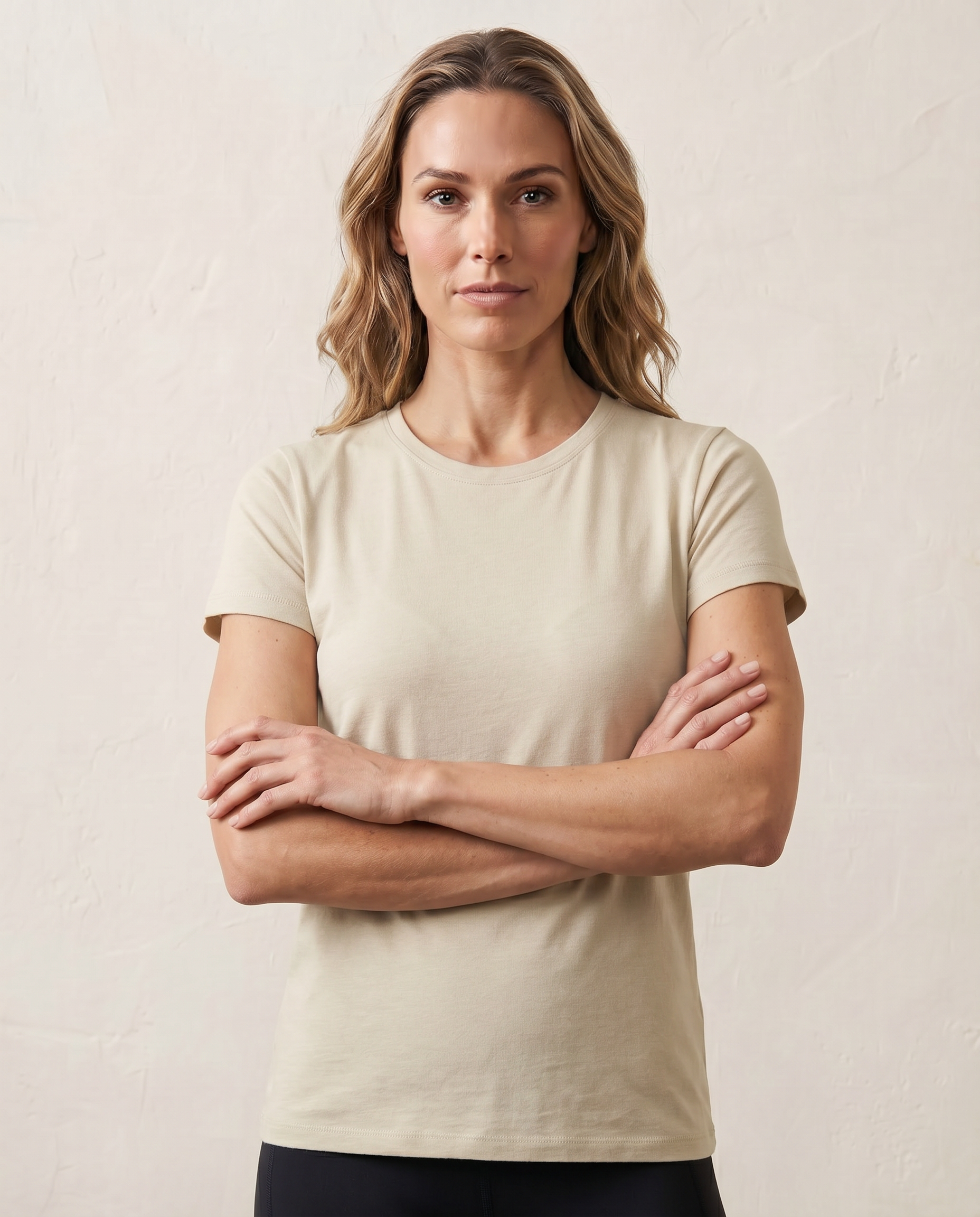 Cutter & Buck Manzanita Roundneck T-Shirt Dam - Beige