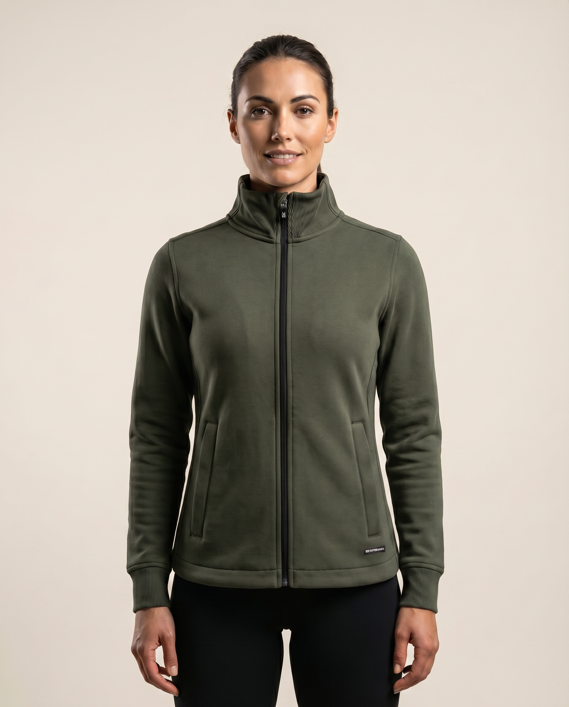 Cutter & Buck Pemberton Cardigan Full Zip Dam - Ivy Green