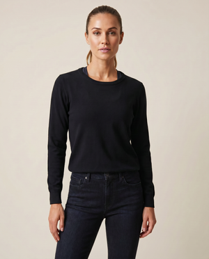 Cutter & Buck Oakville Crewneck Dam - Svart