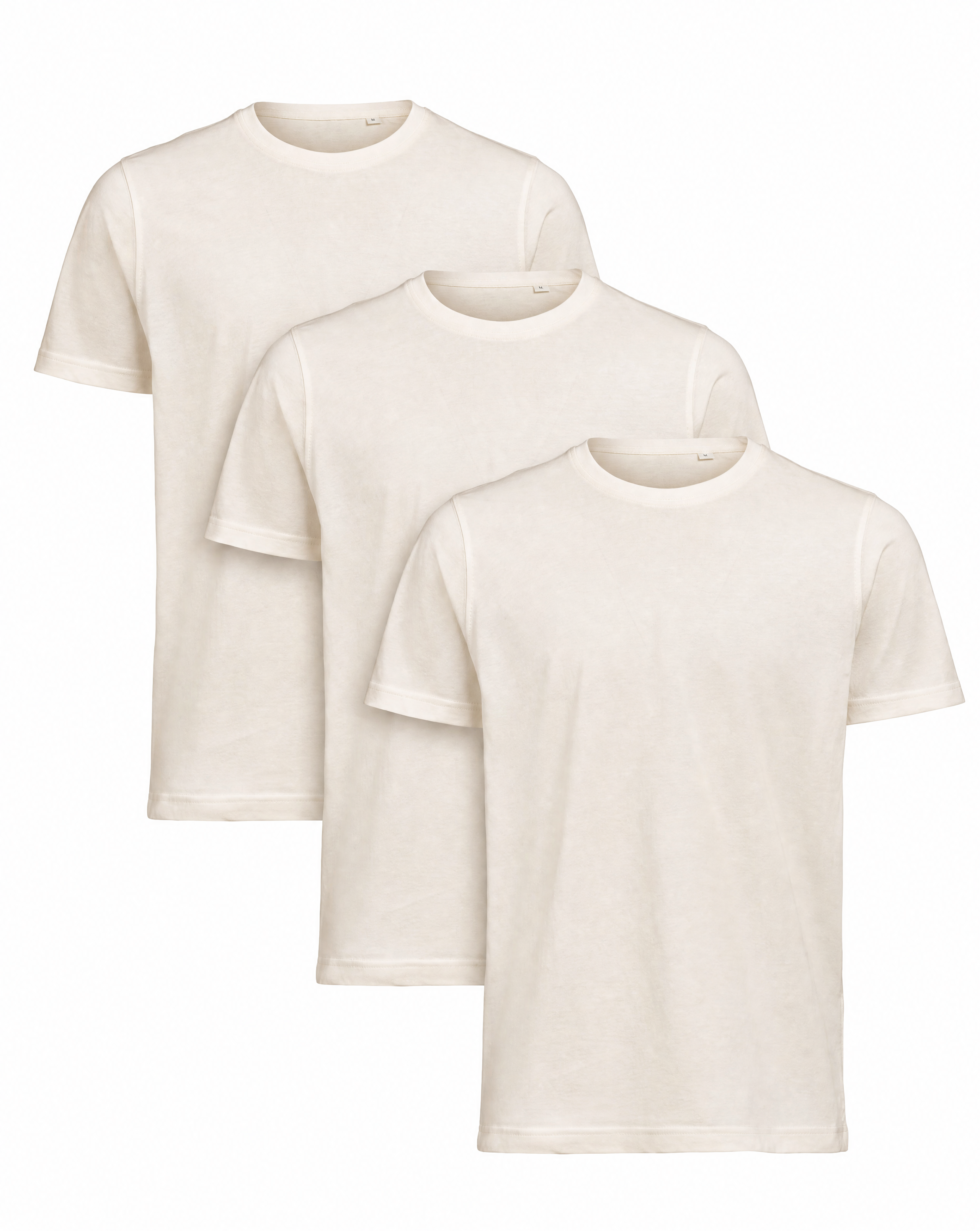 ACT Premium T-Shirt Herr (3 Pack) - Beige