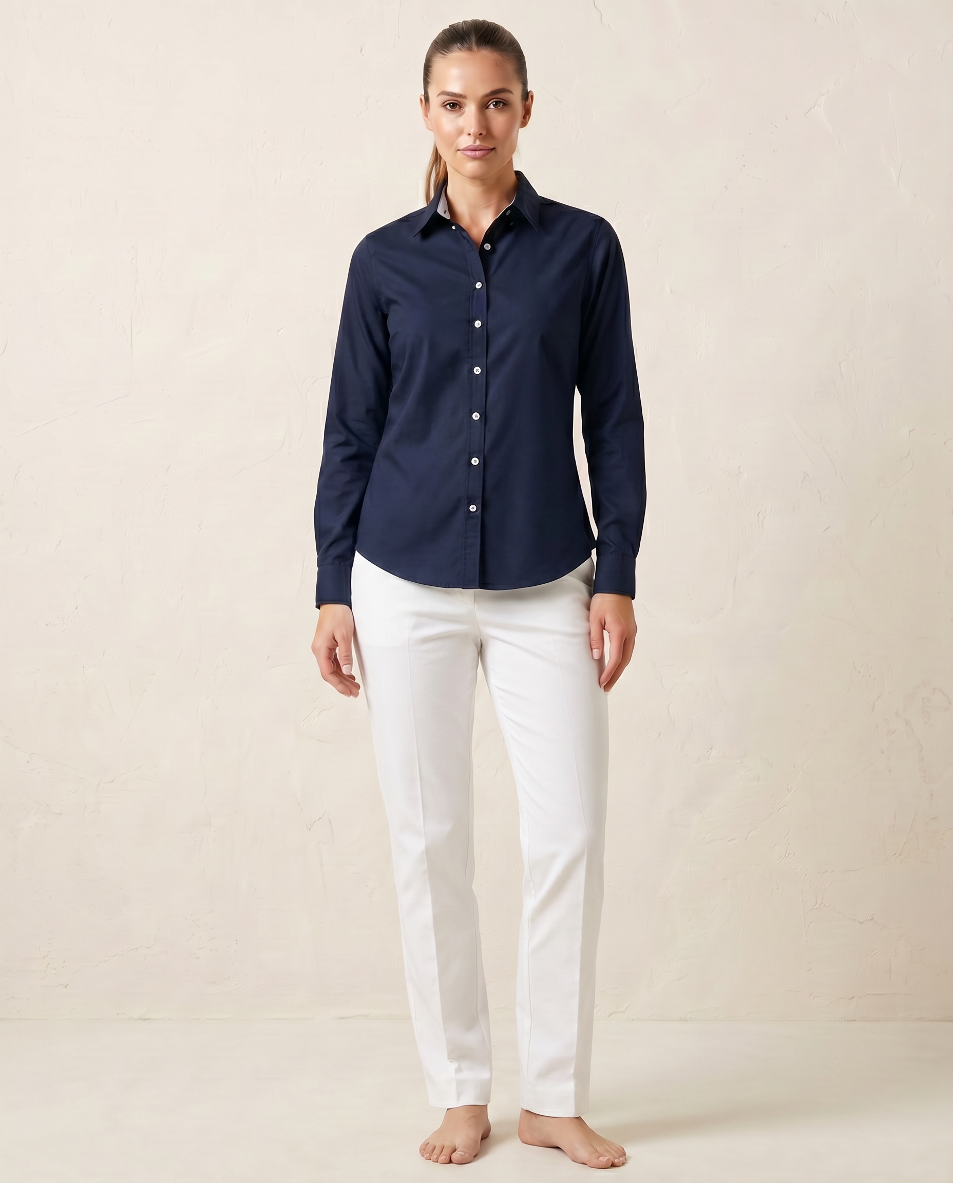 Cutter & Buck Belfair Oxford Skjorta Dam - Mörk Marin
