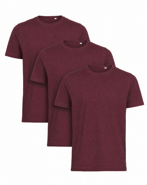 ACT Premium T-Shirt Herr (3 Pack) - Prune