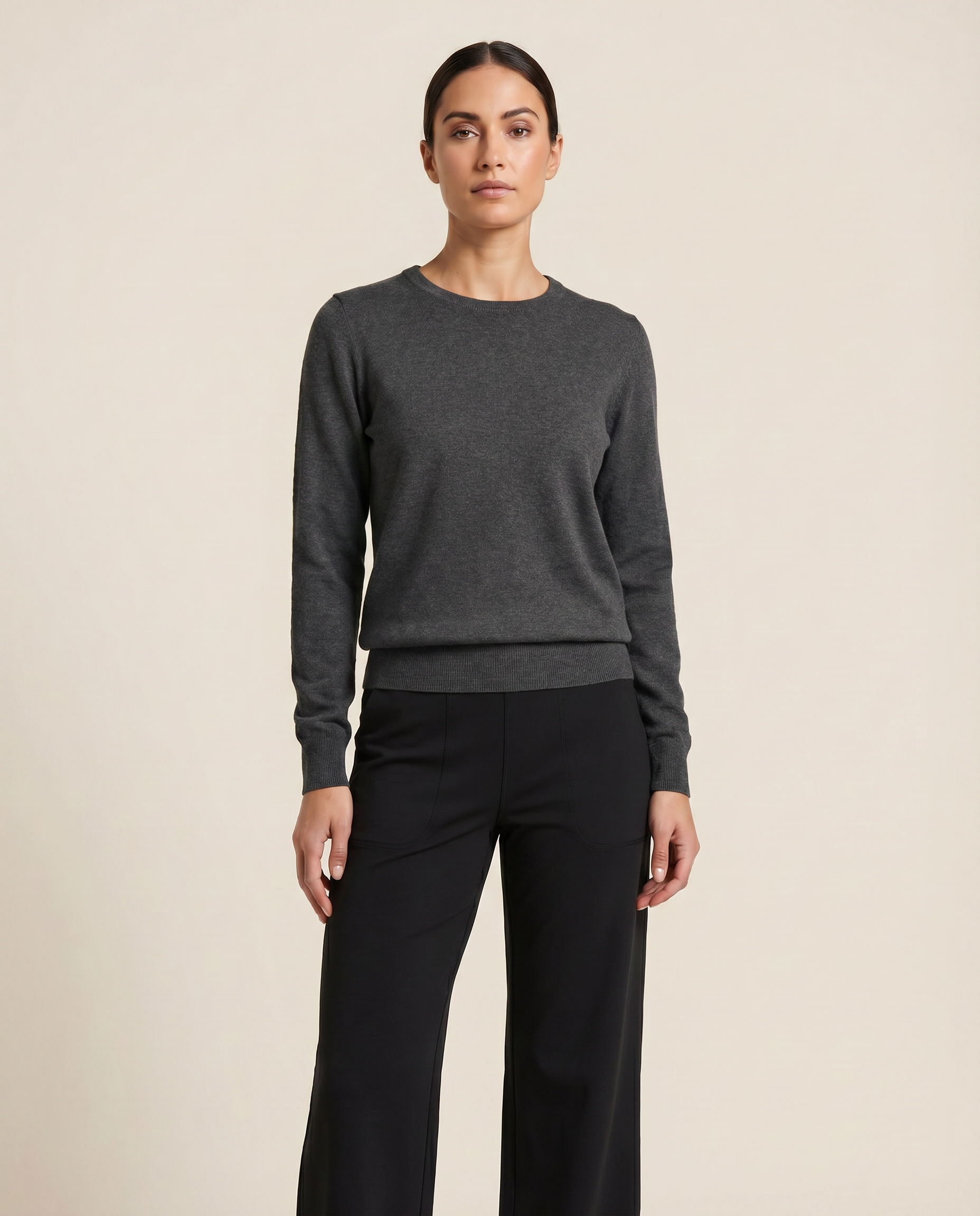 Cutter & Buck Oakville Crewneck Dam - Antracitmelerad