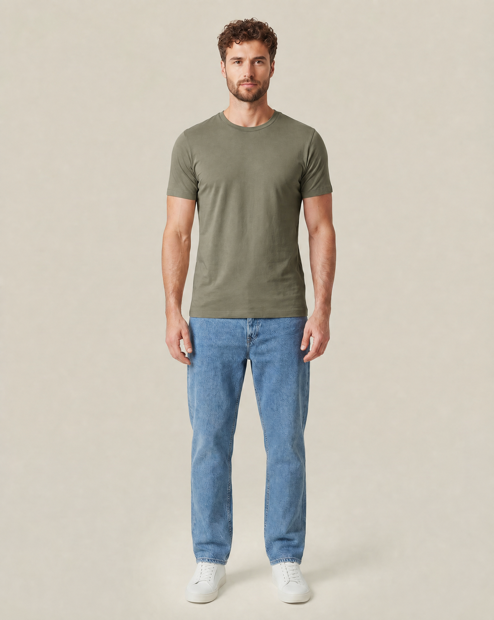 ACT Premium T-Shirt Herr (3 Pack) - Thyme-2