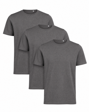 ACT Premium T-Shirt Herr (3 Pack) - Charcoal