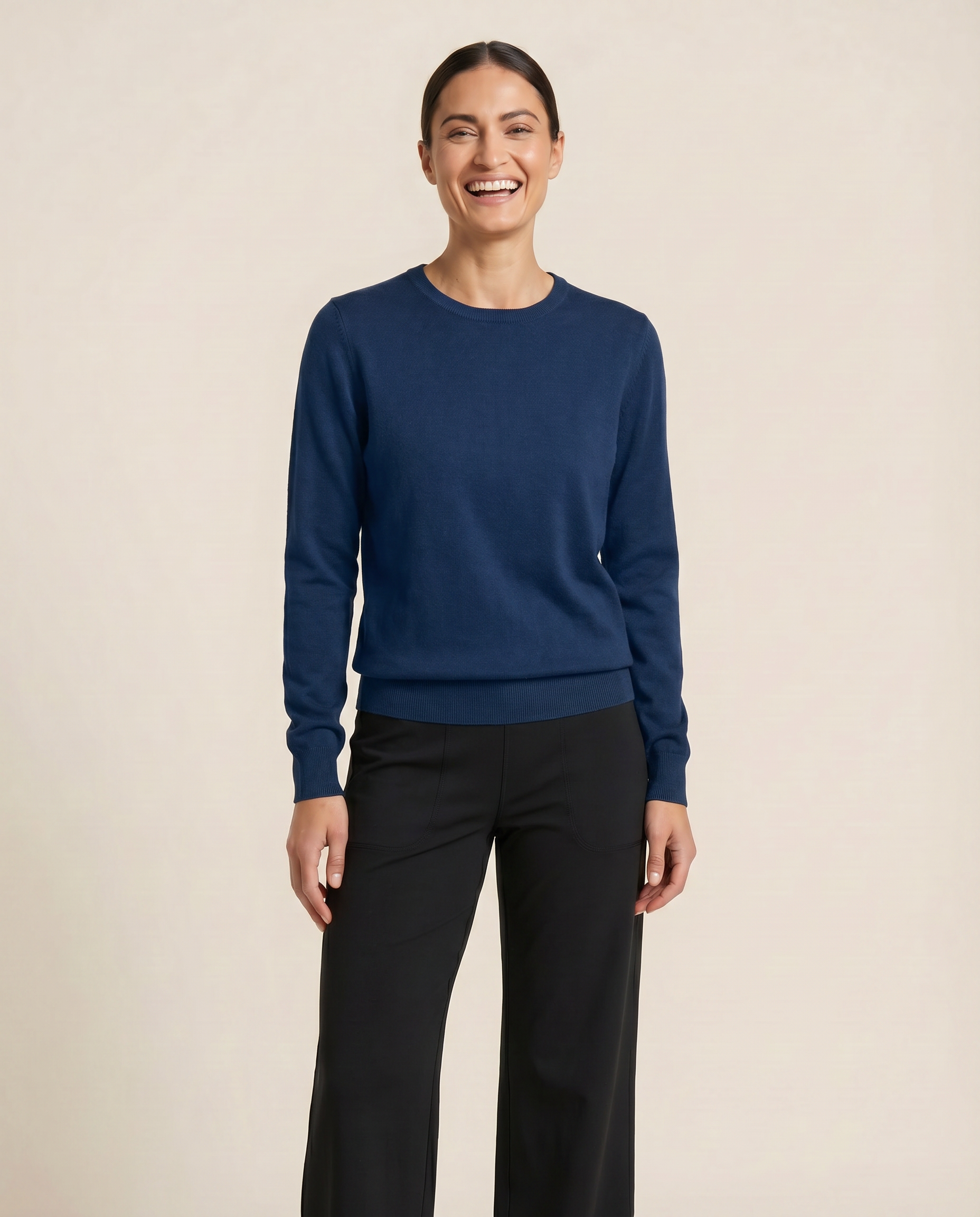Cutter & Buck Oakville Crewneck Dam - Mörk Marin