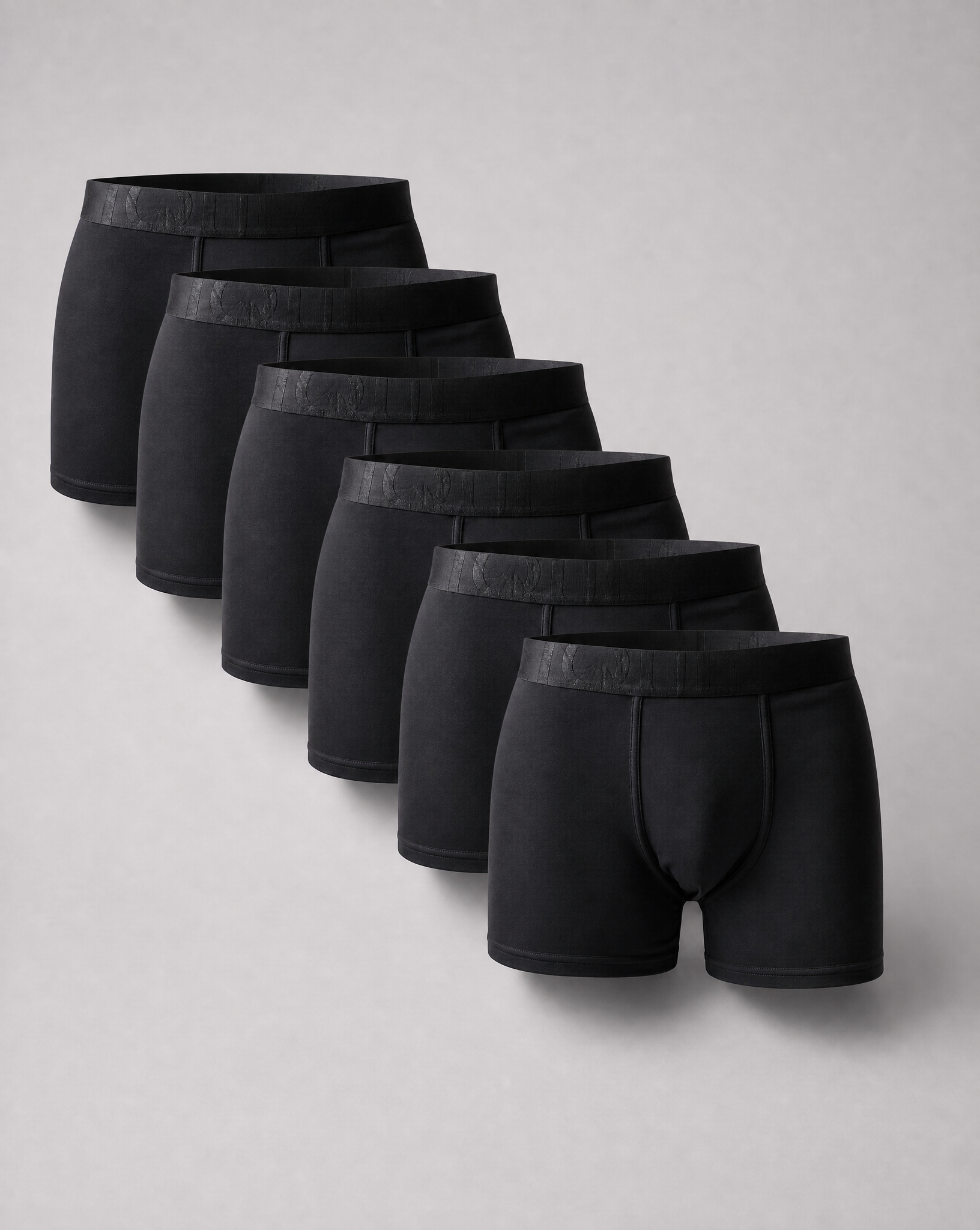 Premium Bamboo Boxers – Svart (6-Pack)-1