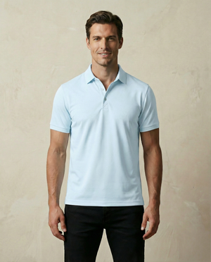 Cutter & Buck Virtue Polo Solid Herr - Himmelsblå