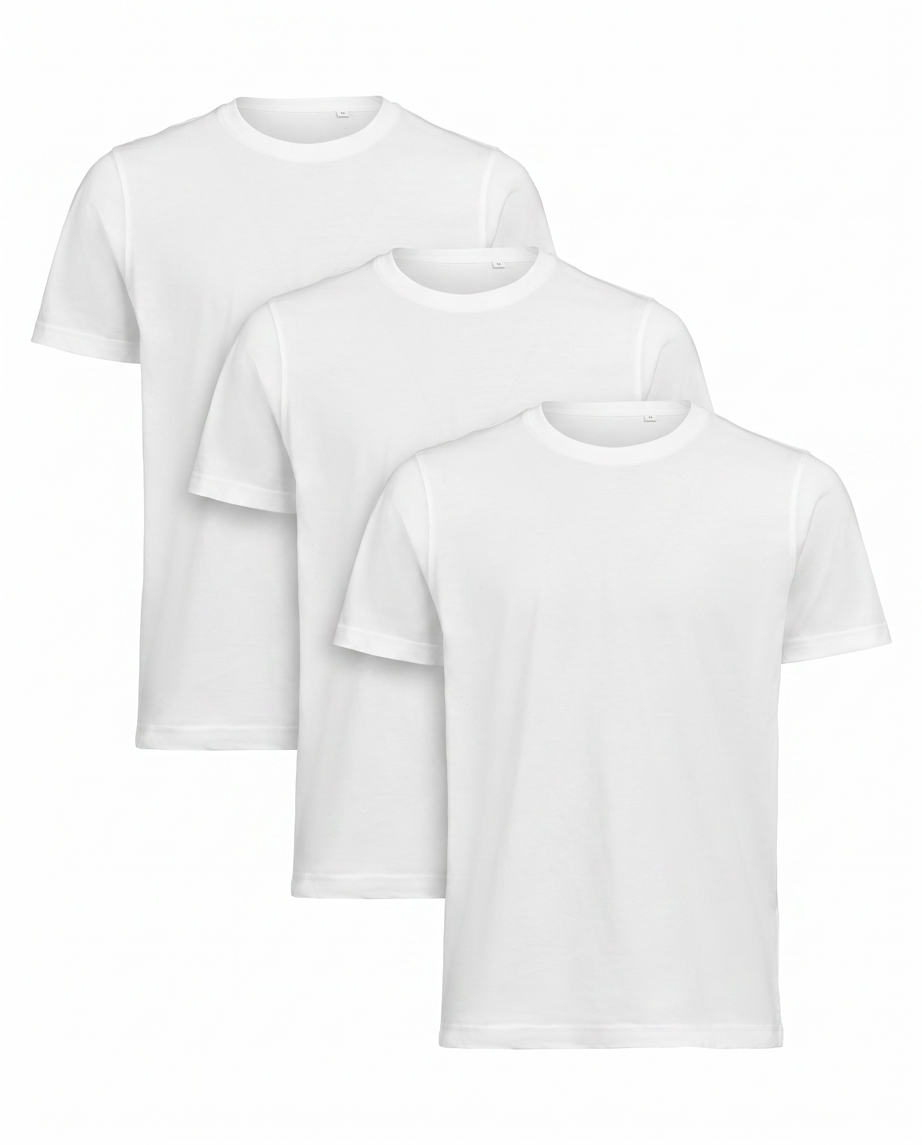 ACT Premium T-Shirt Herr (3 Pack) - Vit