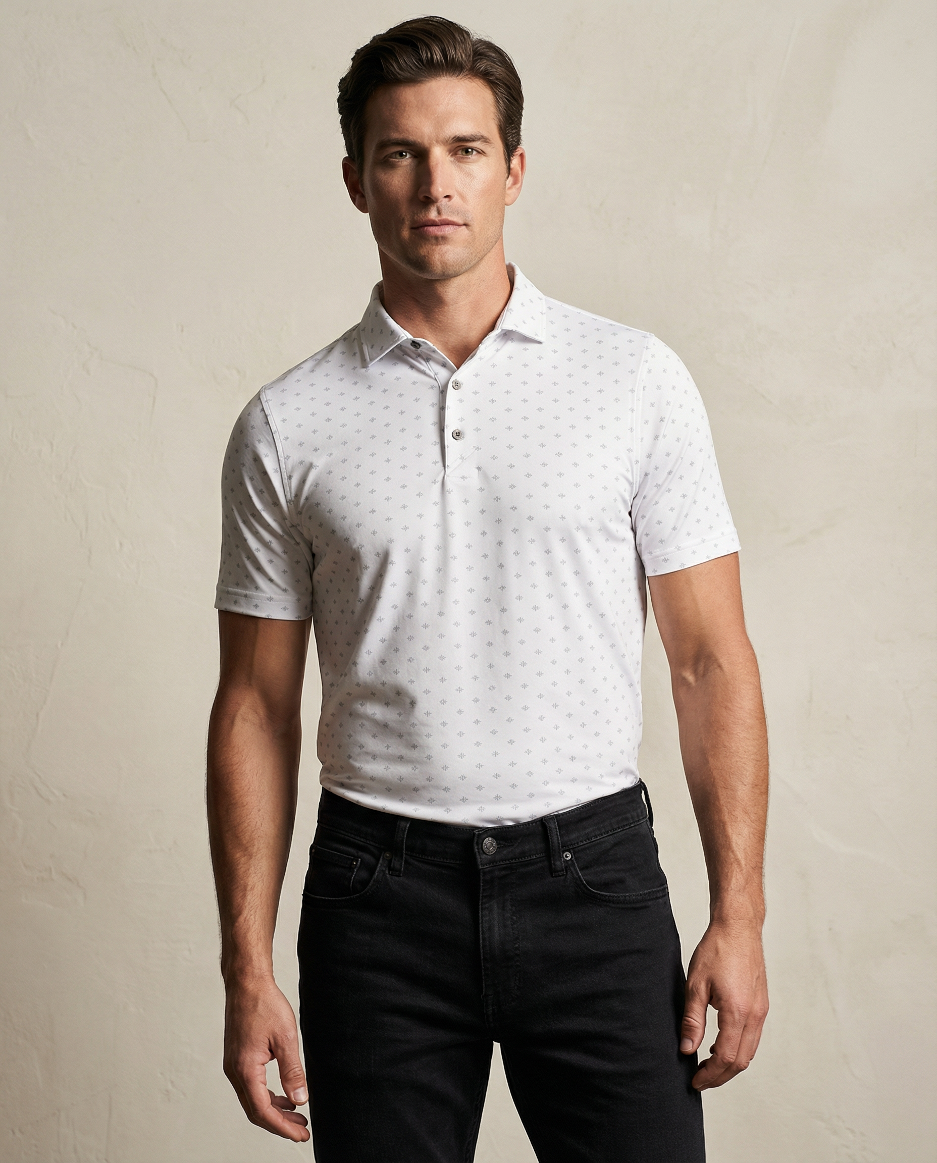 Cutter & Buck Virtue Polo Printed Herr - Vit
