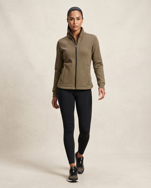 Cutter & Buck Pemberton Cardigan Full Zip Dam - Khaki