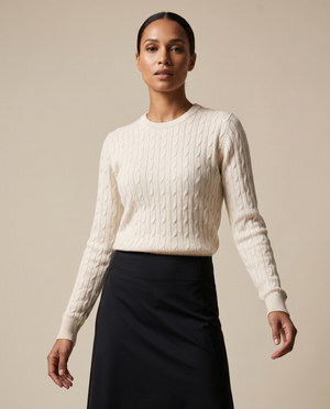 Cutter & Buck Blakely Knitted Sweater Dam - Sandmelerad