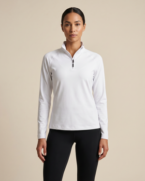 Cutter & Buck Coos Bay Half Zip Funktionströja Dam - Vit