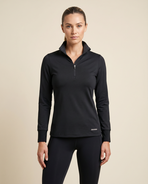 Cutter & Buck Traverse Half Zip Dam - Svart