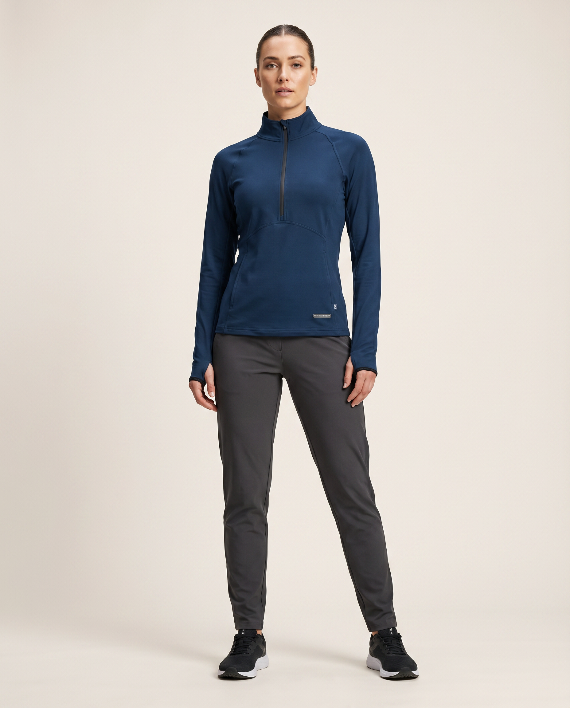 Cutter & Buck Adapt Half Zip Funktionströja Dam - Mörk Marin