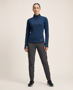 Cutter & Buck Adapt Half Zip Funktionströja Dam - Mörk Marin