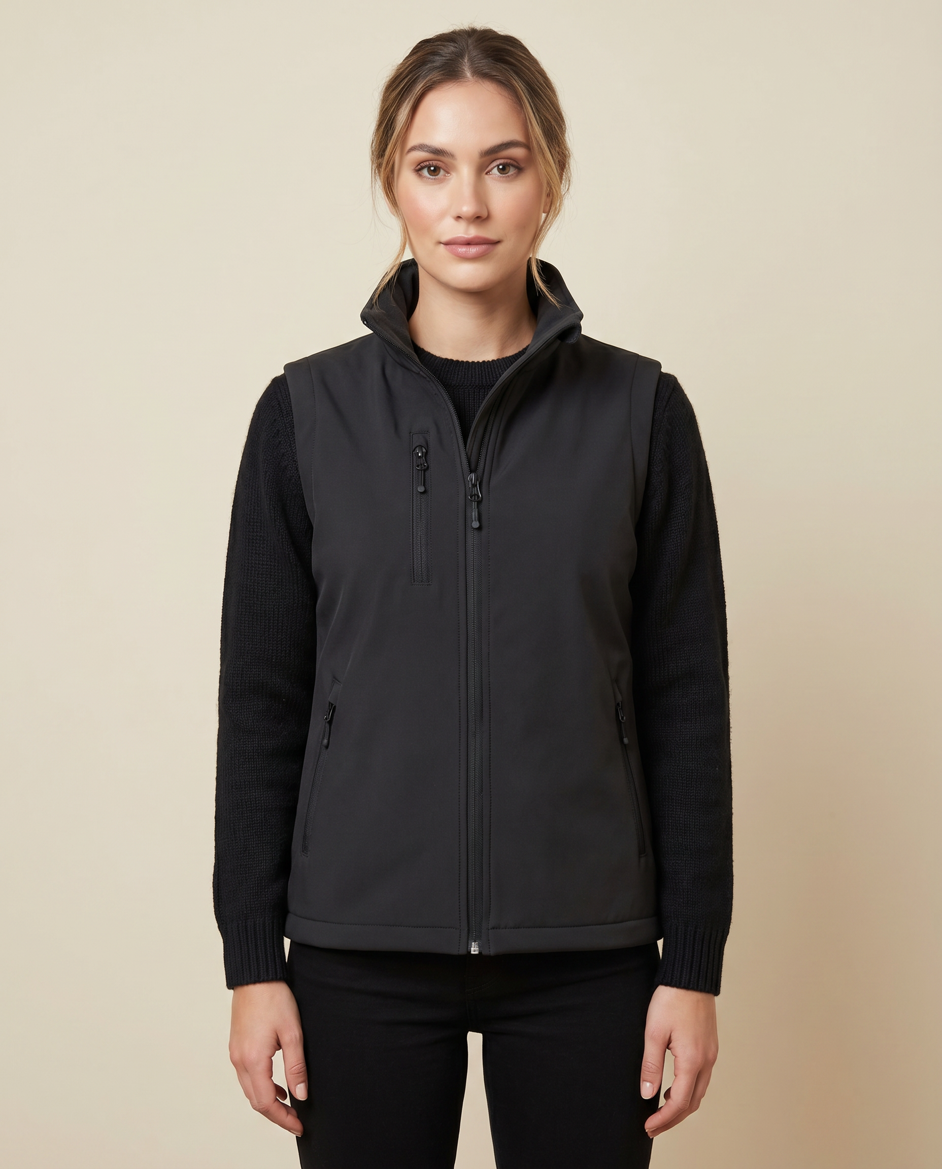 Clique Padded Softshell Väst Dam