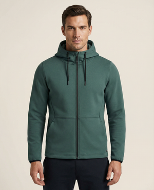 Cutter & Buck Pemberton Hoodie Full Zip Herr - Pine Green
