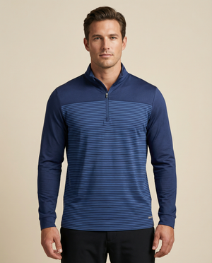 Cutter & Buck Traverse Half Zip Herr - Mörk Marin