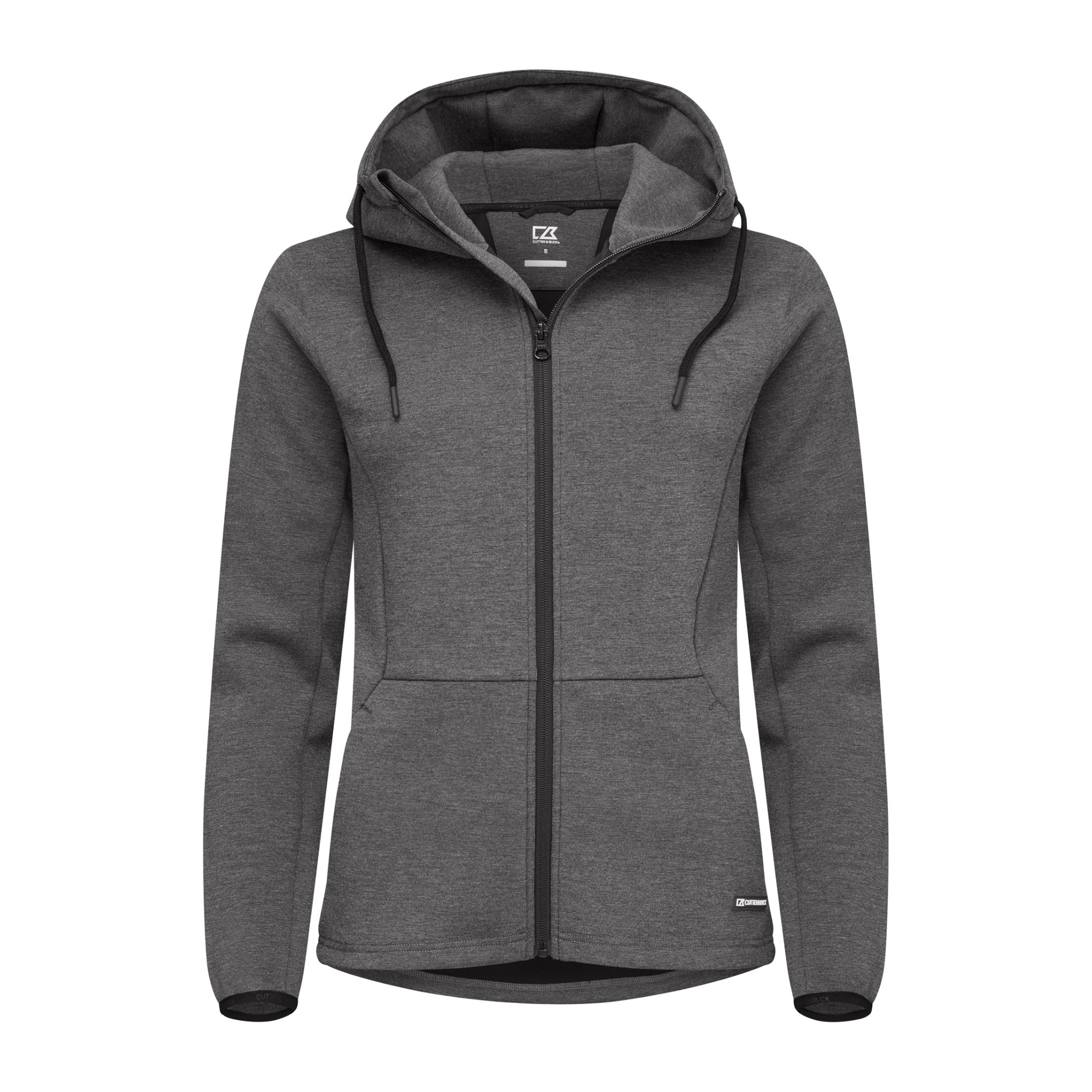 Cutter & Buck Pemberton Hoodie Full Zip Dam - Antracitmelerad-2