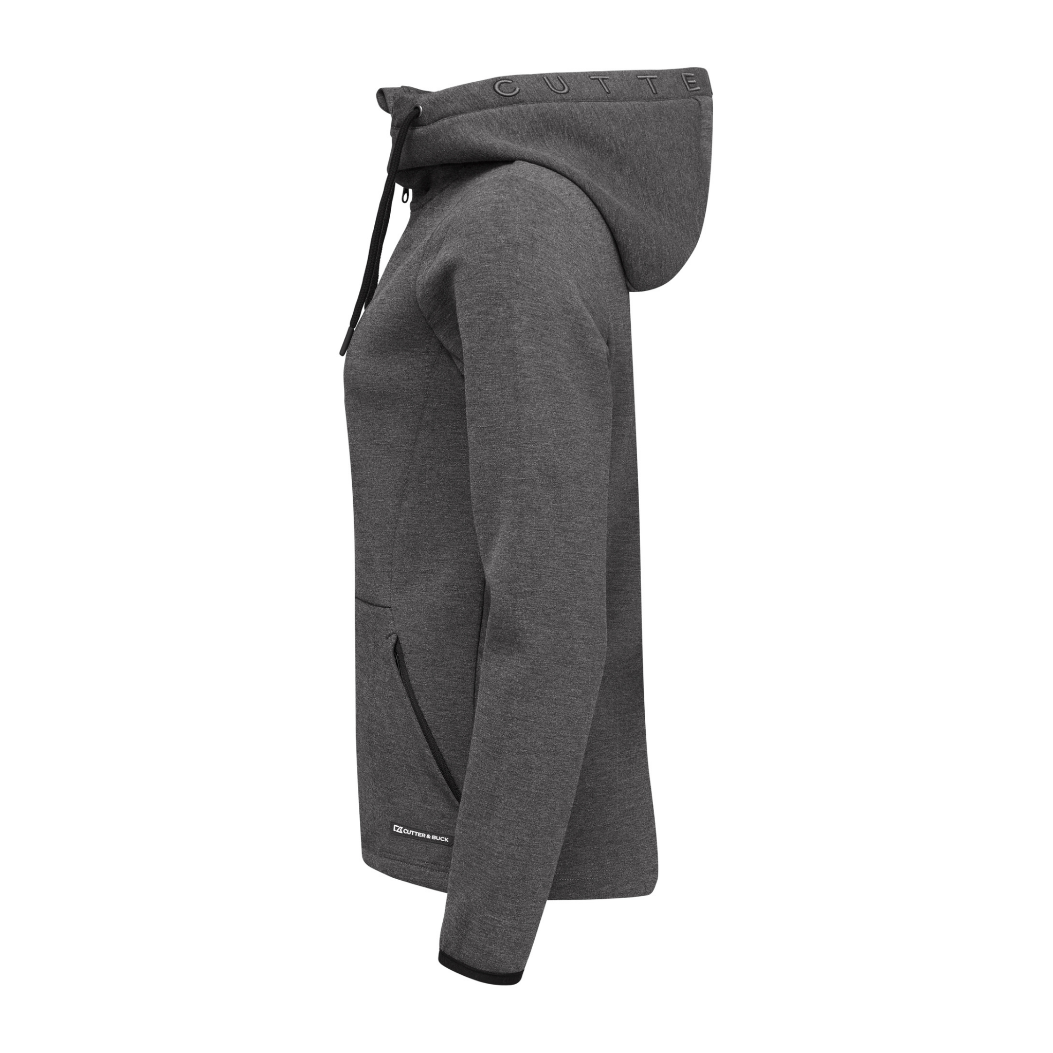 Cutter & Buck Pemberton Hoodie Full Zip Dam - Antracitmelerad-5