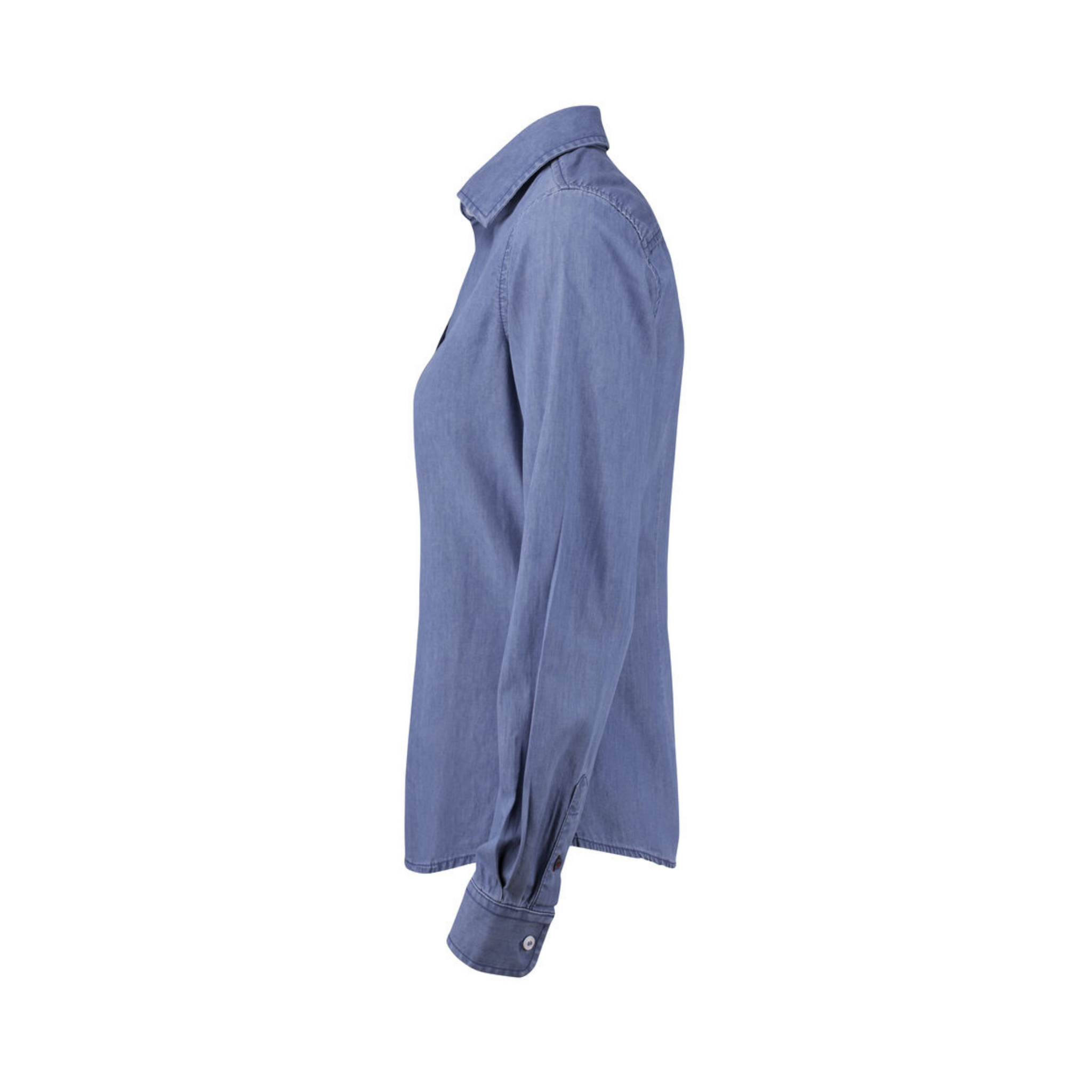 Cutter & Buck Ellensburg Denim Skjorta Dam - Denim Blue-5