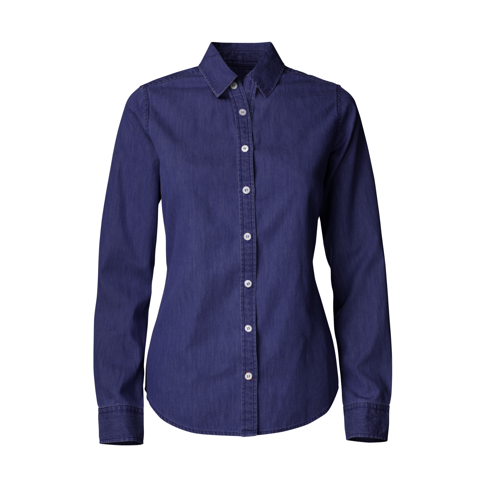 Cutter & Buck Ellensburg Denim Skjorta Dam - Dark Indigo-2