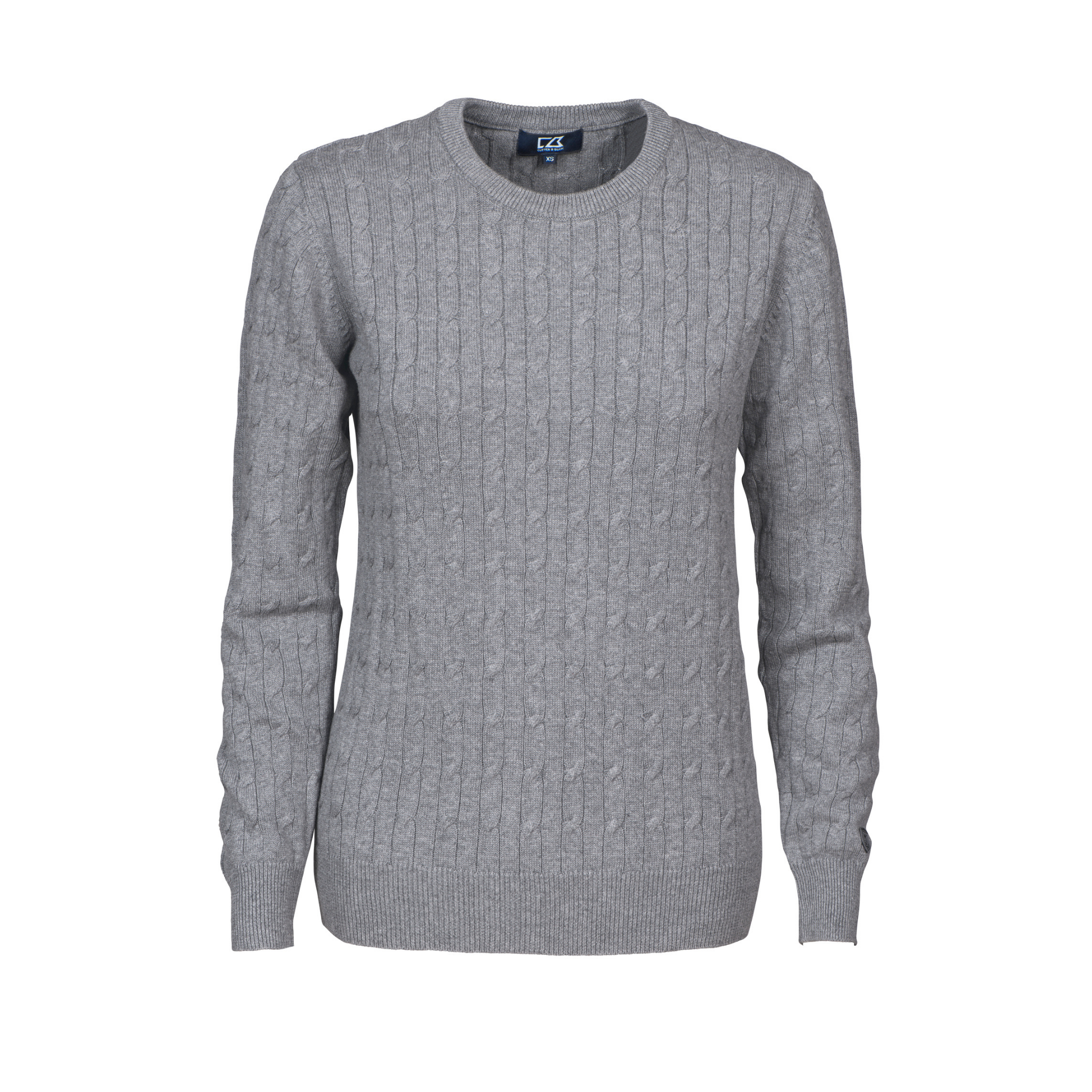 Cutter & Buck Blakely Knitted Sweater Dam - Gråmelerad-2