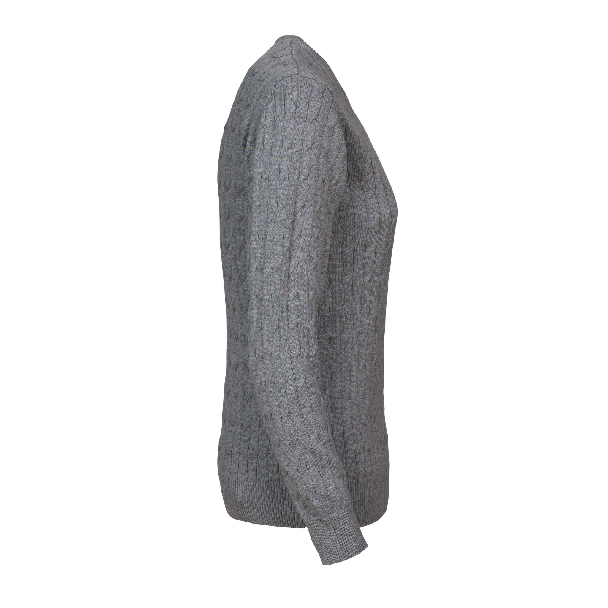 Cutter & Buck Blakely Knitted Sweater Dam - Gråmelerad-5